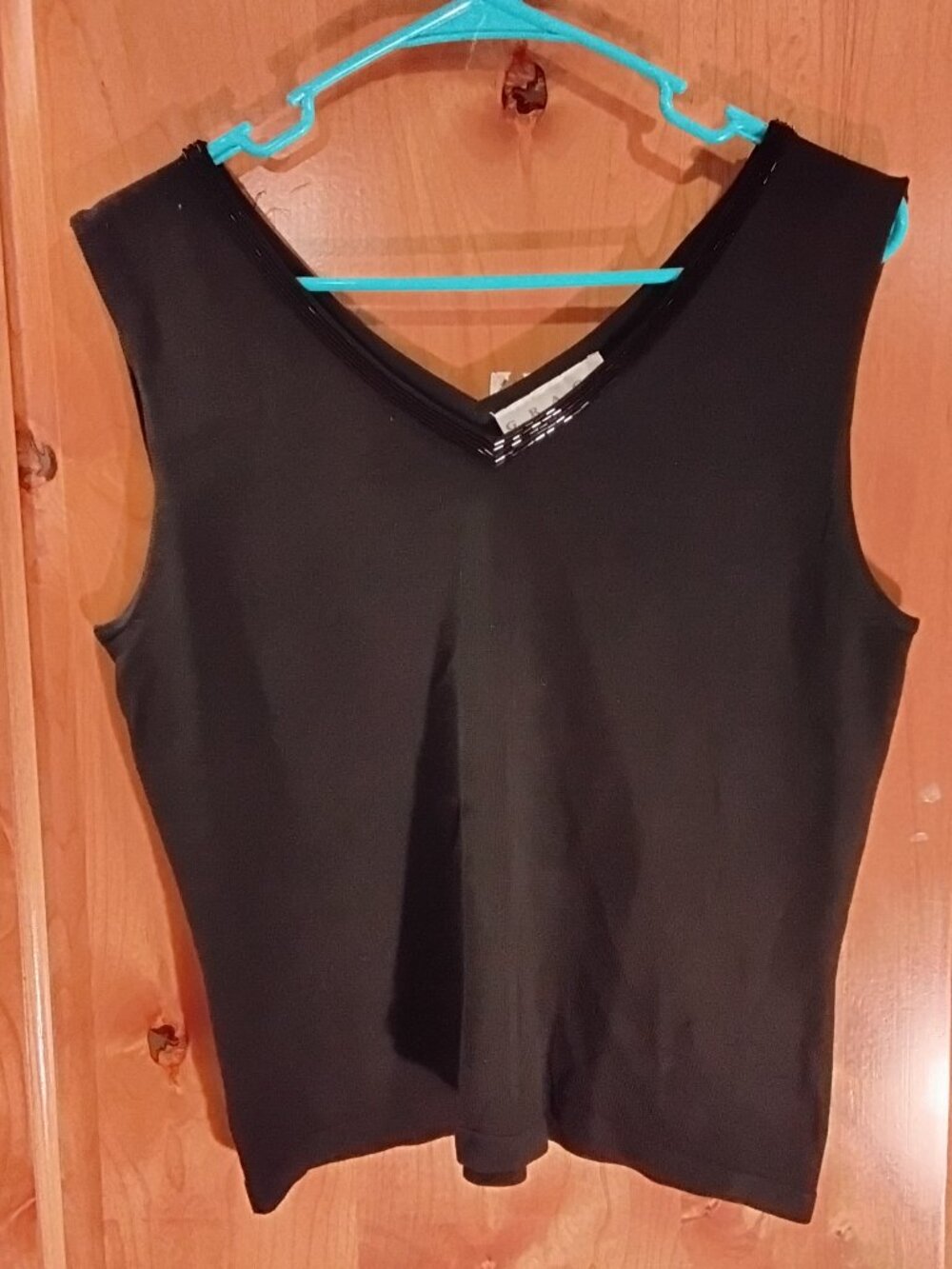 Grace Knitwear Women's Tank With Beads Size L #409